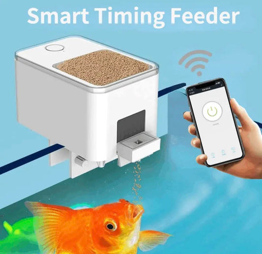 Automatischer Aquarium-Fischfutterautomat mit Timer / Wifi Wireless Smart Phone App